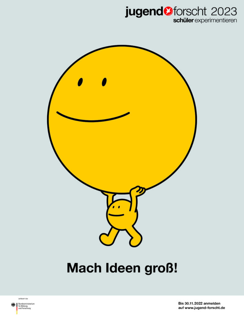 "Mach Ideen groß!" ist das Motto von Jugend forscht 2023