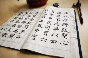 Schülerinnen und Schüler erschließen sich in diesem Angebot auf forschende Weise zentrale Ebenen der chinesischen Sprache.